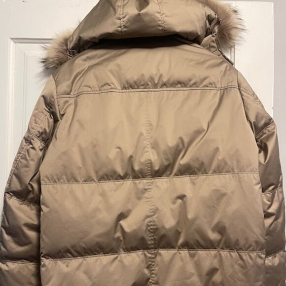 Bean Pole Golf Puffer Jacket with Fur Trim Hood - Picture 2 of 16